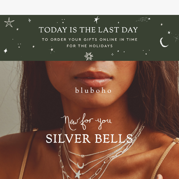 silver bells – last day for shipping! 🚨