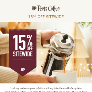 Brew Excellence With 15% Off Sitewide