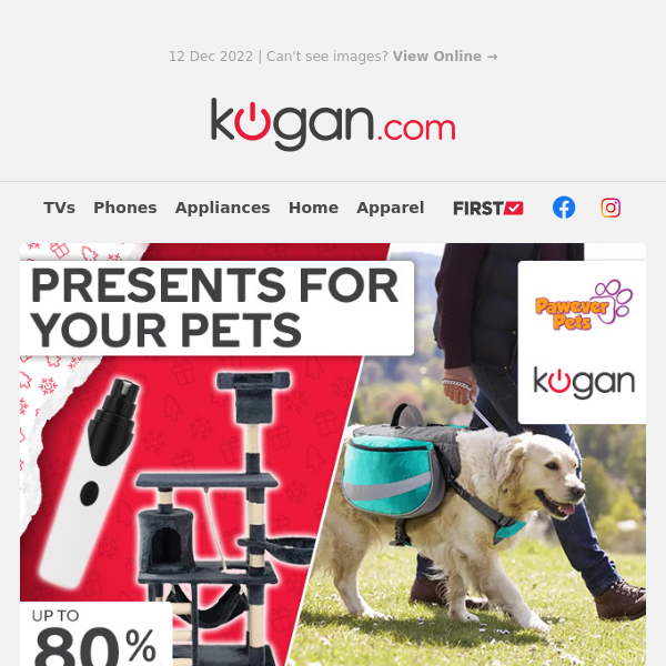 🐶 Don't Forget Your Pets This Christmas! Pet Presents Up to 80% OFF*