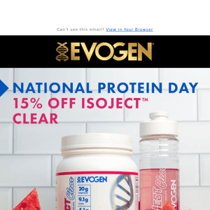 National Protein Day 😮 15% Off + Free Water Bottle