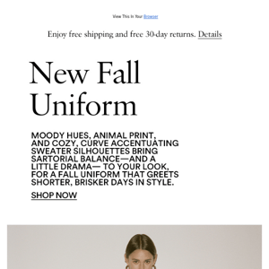 New Fall Uniform Updates