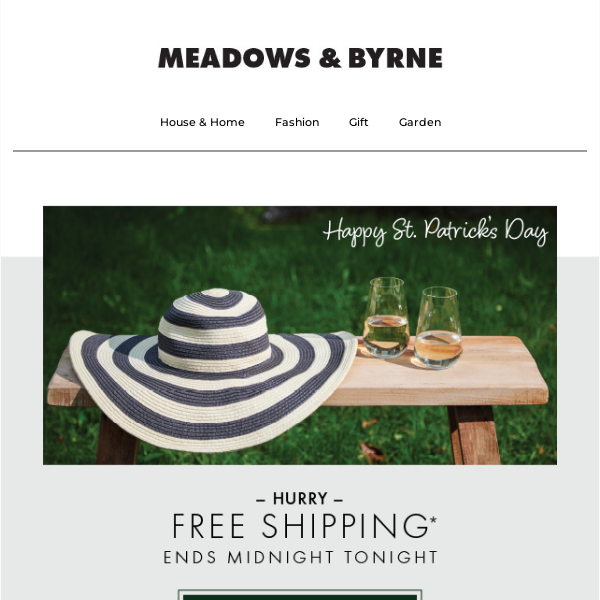 Celebrate St. Patrick's Day with Free Shipping | Promo Code FREESHIPPING