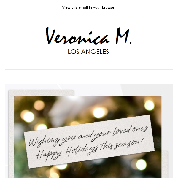 Happy Holidays from Veronica M! 🙏🎄✨