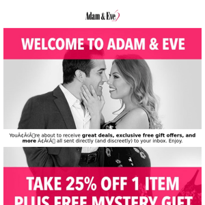 Welcome to Adam & Eve!