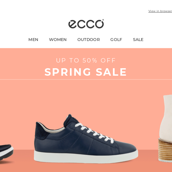 Up to 50% off - just in time for spring