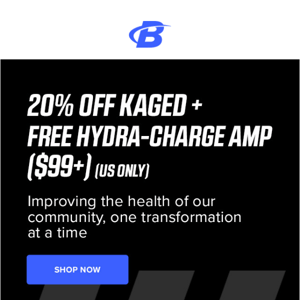 KAGED is 20% OFF!  HOLY SAVINGS!