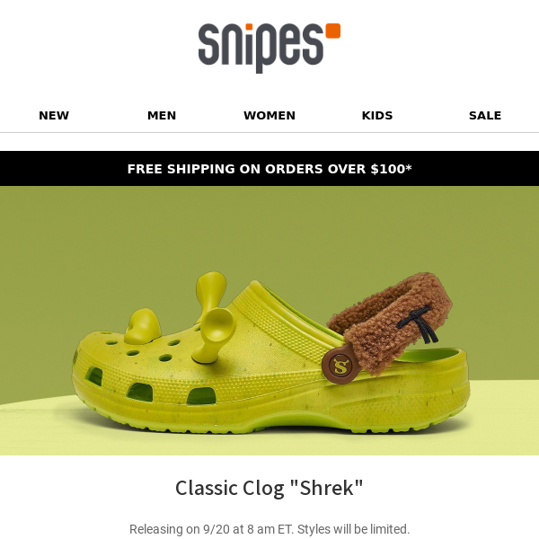 🚨 Release: Classic Clog "Shrek"