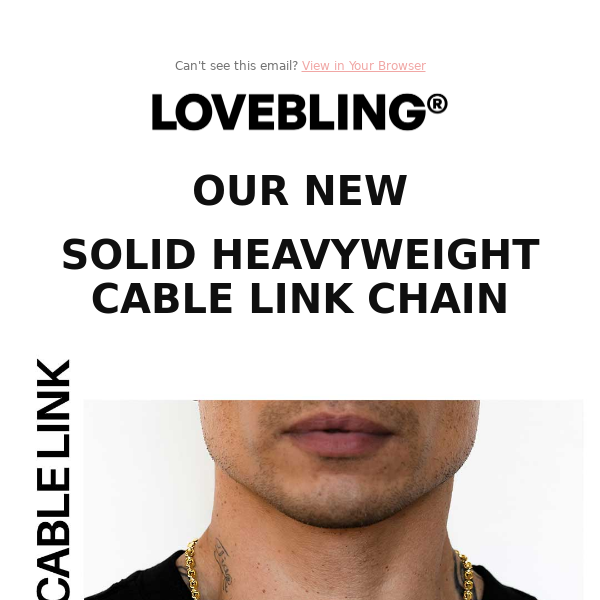 🚨New Drop🚨 Heavyweight Cable Link Chain