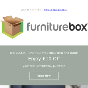 £10 off, and your furniture is looking beautiful