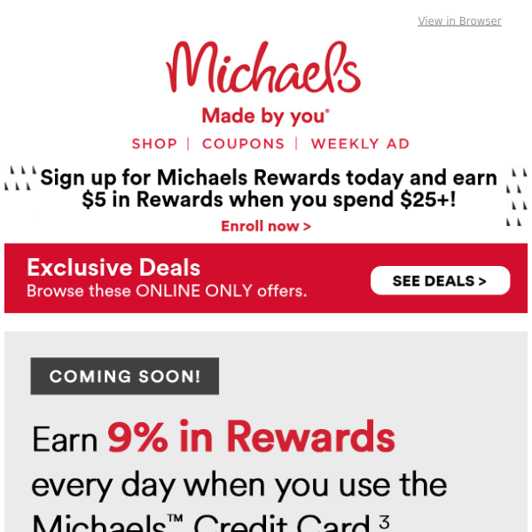 Attention Crafters: Michaels Seriously Beefed Up Their Rewards