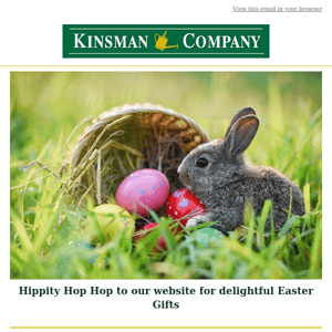 Psst…the Easter Bunny shops here