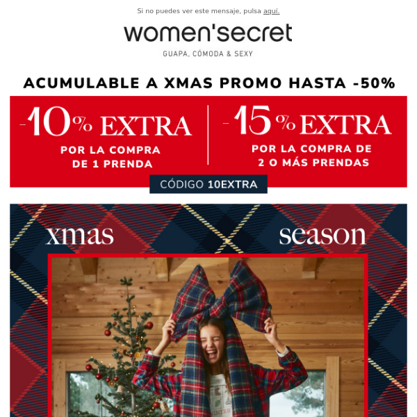 ¡ HASTA 15%EXTRA sobre Xmas Promo Hasta -50%! 🟥⬜ Checks Party Collection