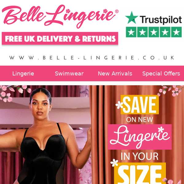 💰 Save On NEW Lingerie In YOUR Size!