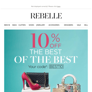 10% OFF THE BEST: The most clicked designer pieces at REBELLE