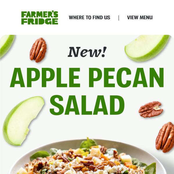 Discover the Delicious Apple Pecan Salad at Farmer's Fridge 🥗