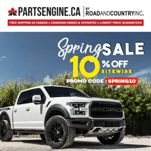 Spring Sale: Let's Kick Off The Season With 10% Site-Wide Savings!