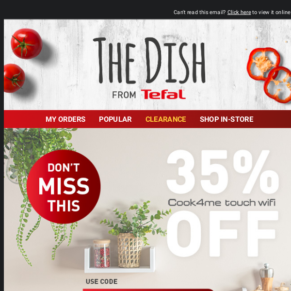 Tefal UK - Latest Emails, Sales & Deals