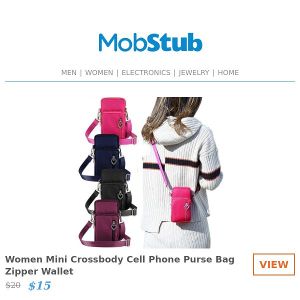 SALE! Crossbody Cell Phone Purse Bag Zipper Wallet - ONLY $15!
