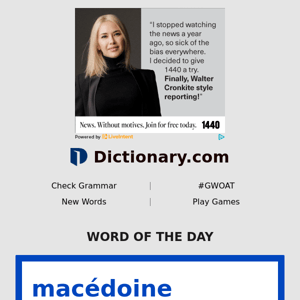 macédoine | Word of the Day