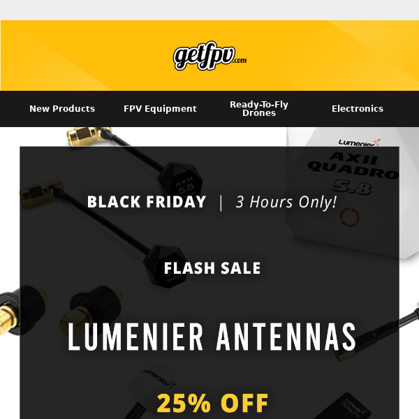 🚀🔥 FLASH SALE: Save 25% on Lumenier Antennas | BRAND SALE: Save 20% on Lumenier Products  🔥🚀