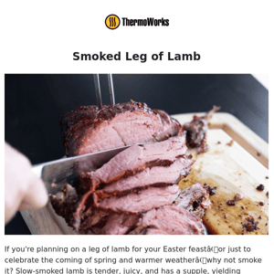 Slow-Smoked Leg of Lamb for Easter Dinner