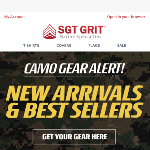Camo Gear Alert! New arrivals and best sellers