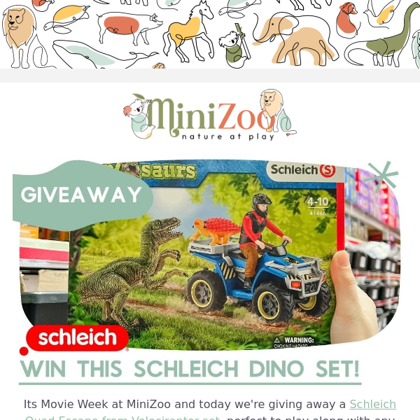 Hey |*FNAME*|, want a FREE Schleich Dino Playset? 🦕