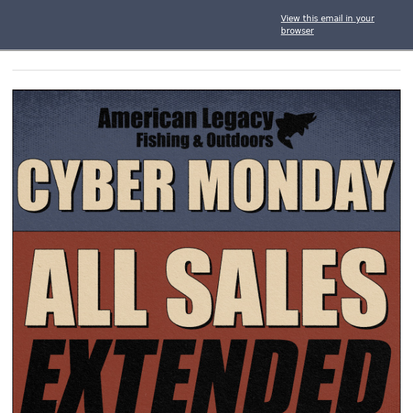 Cyber Monday Sales Extended Through Sunday!