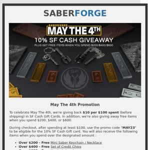 May the 4th Promotion!