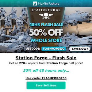 48hrs for 50% off Station Forge! ⌛