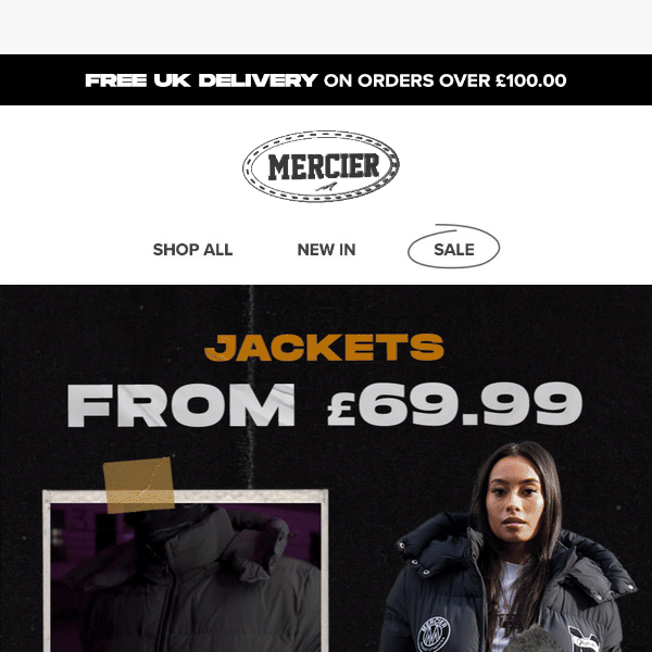 Jackets From £69.99