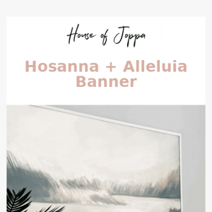 NEW: Hosanna + Alleluia Reversible Banner