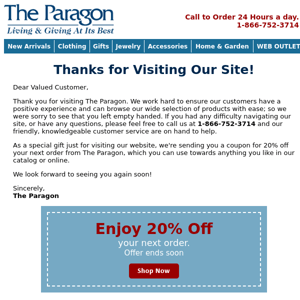 Special offer from The Paragon