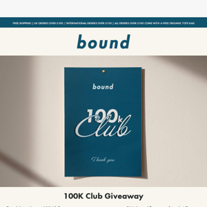 100K Club Giveaway