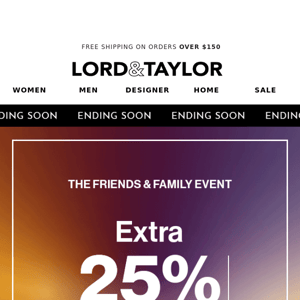 ENDING SOON: Extra 25% off your order