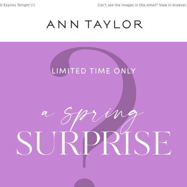 Ready To Reveal Your Surprise Offer?