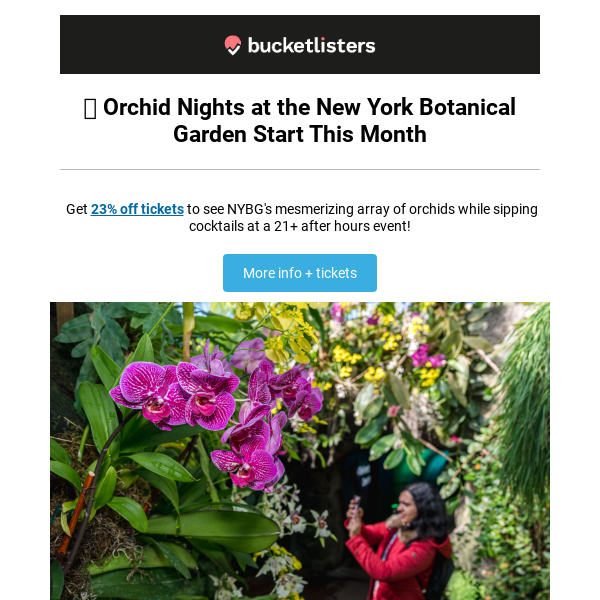 💐 Orchid Nights Return to NYBG!