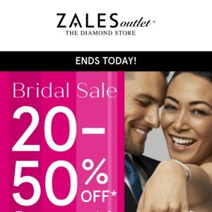 ⏳ Times Running Out! The Bridal Sale Ends Today!