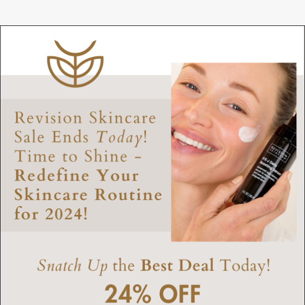 ✨Revision Skincare Sale Ends Today - 24% OFF | Code: REV24