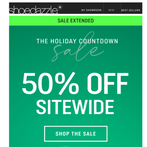 Sale Extended ❤️💚 50% Off Sitewide