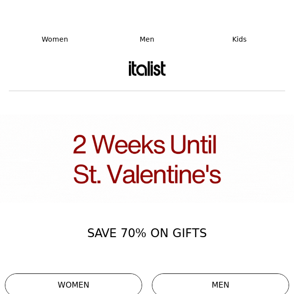 ❤️ Valentine's Gifts 70% Off Prada, Gucci, Valentino for Her, Him, Kids & Home