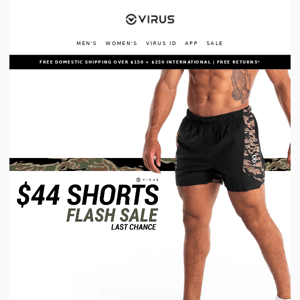 LAST CHANCE 🚨 $44 ACTIVE SHORTS FLASH SALE