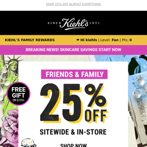 Friends & Family! Take 25% OFF 🎉