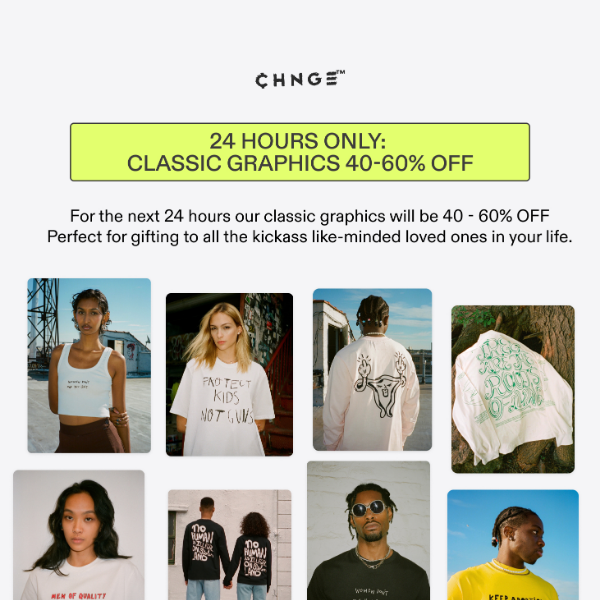 24 HOURS ONLY: 40-60 % OFF the Classics