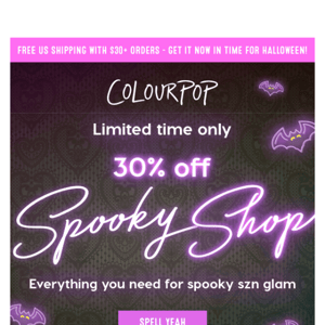 🦇HURRY, 30% OFF the Spooky Shop is on! 🎃