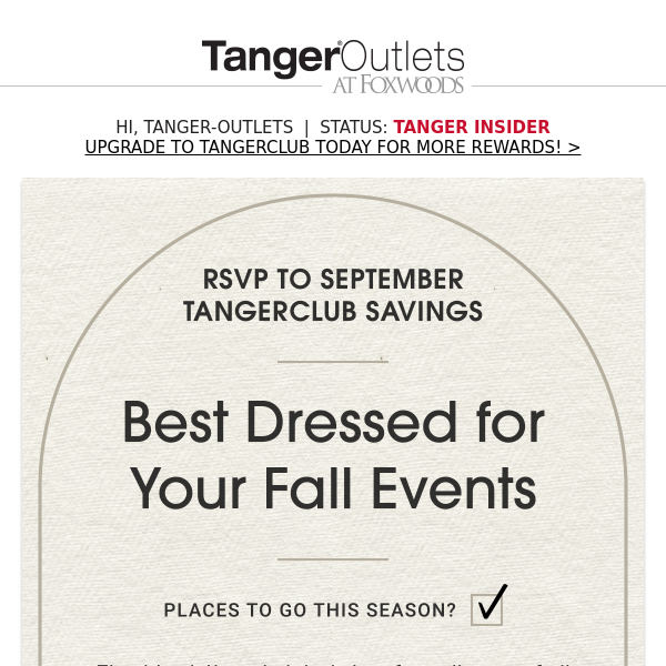🍂 Did You RSVP to Exclusive Fall Savings?