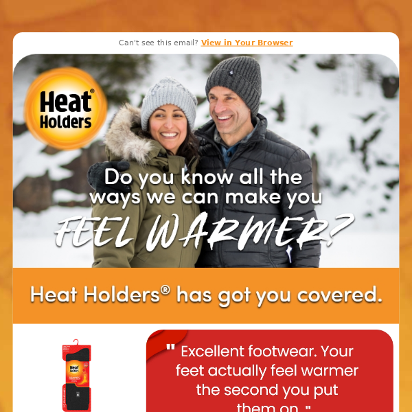 Do you know all the ways we can make you feel warmer?