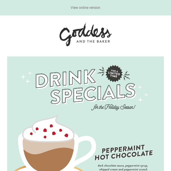 Holiday Drink Specials are Here!