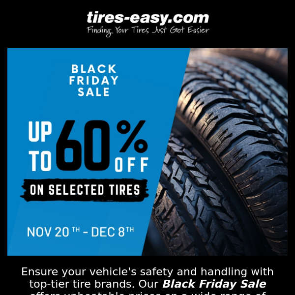 Black Friday Tire Sale: Grip the Road Securely at Amazing Prices! 🏁