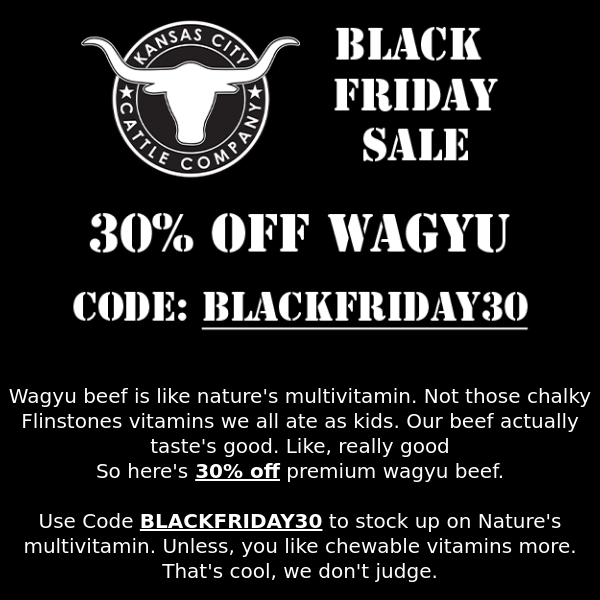 Wagyu Curious? Here's 30% Off